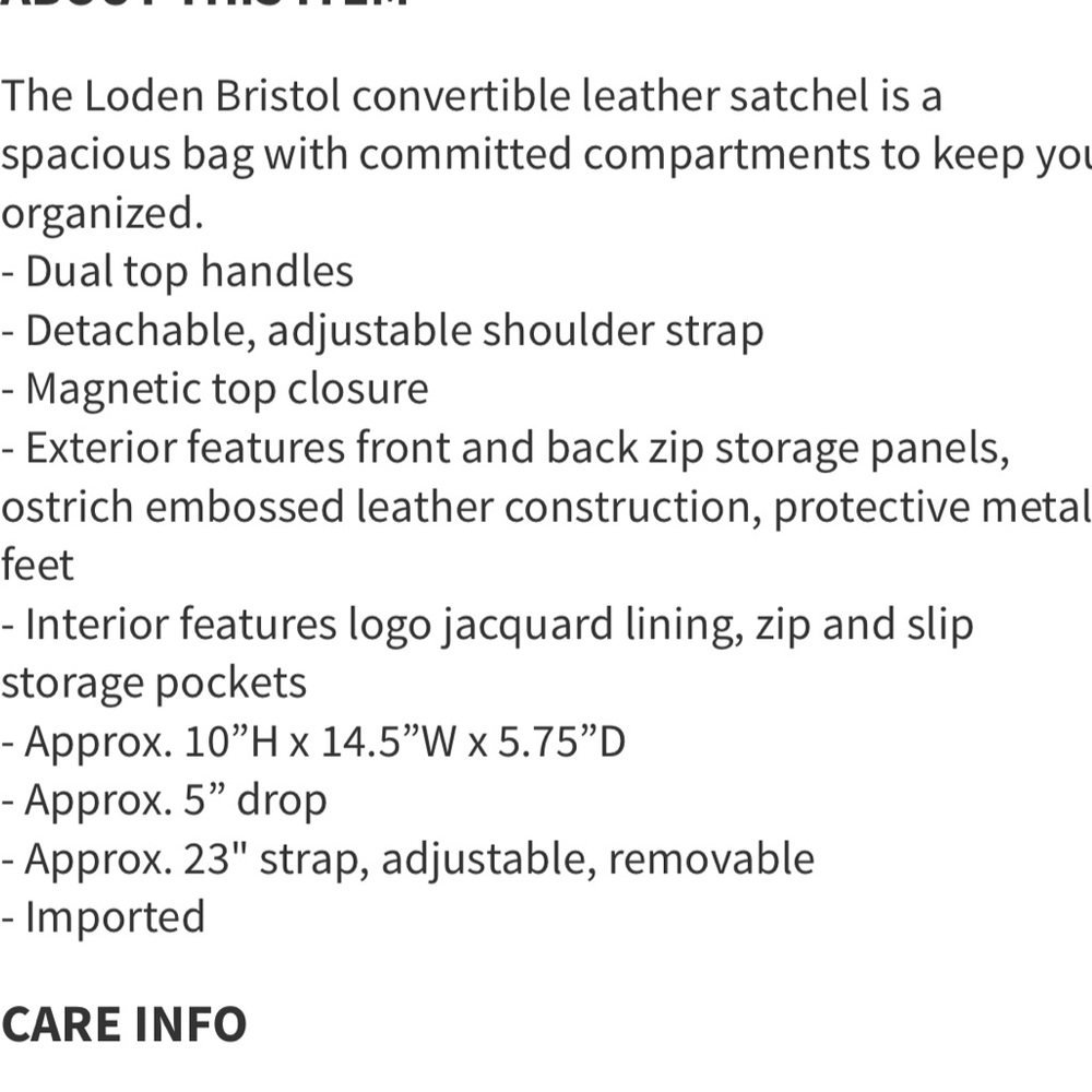 Kaye spade loden bristol drive ostrich emb leather - Picture 6 of 13